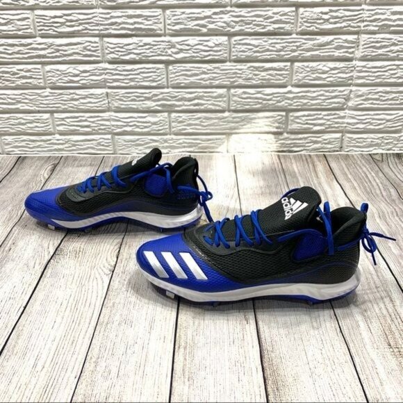 Adidas Blue Black Icon Bounce Baseball Cleats Size 17 main image 6